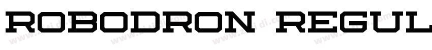 Robodron Regular字体转换